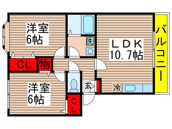 セレ稲荷台の物件間取画像